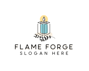 Handmade Decor Candle  logo design