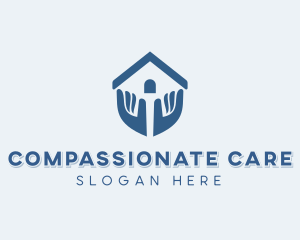 Shelter Caregiving Charity logo design