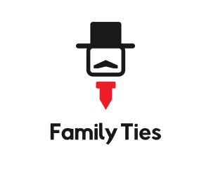 Gentleman Hat Tie logo design