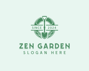 Landscaping Shovel Garden logo design