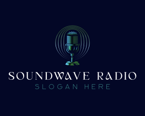 Radio Podcast Microphone logo