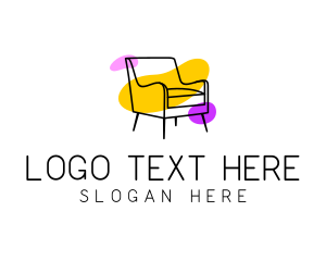 Abstract Couch Chair Furniture logo