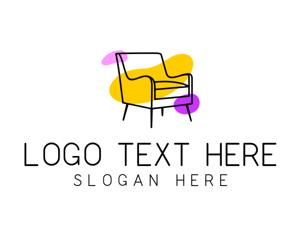 Abstract Couch Chair Furniture logo