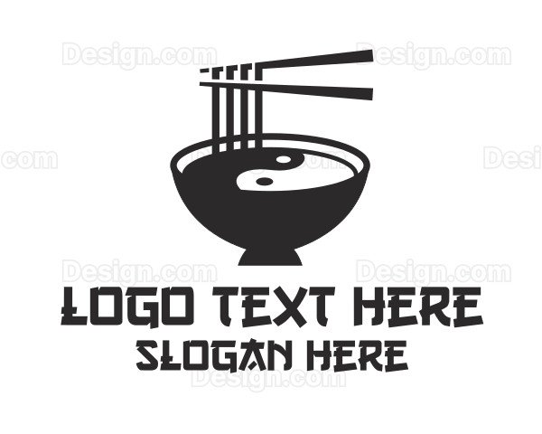 Yin Yang Asian Noodles Logo