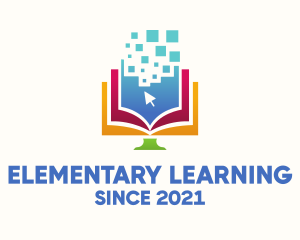 Digital Learning Book logo design