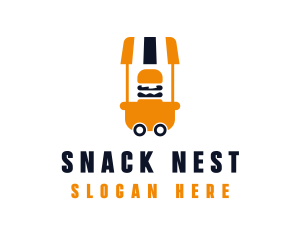 Burger Food Cart logo design