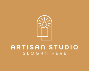 Artisanal Decor Candle logo design