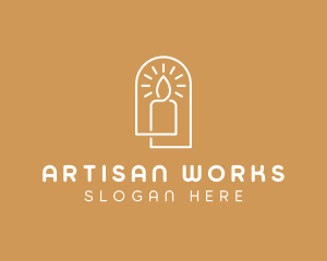 Artisanal Decor Candle logo design