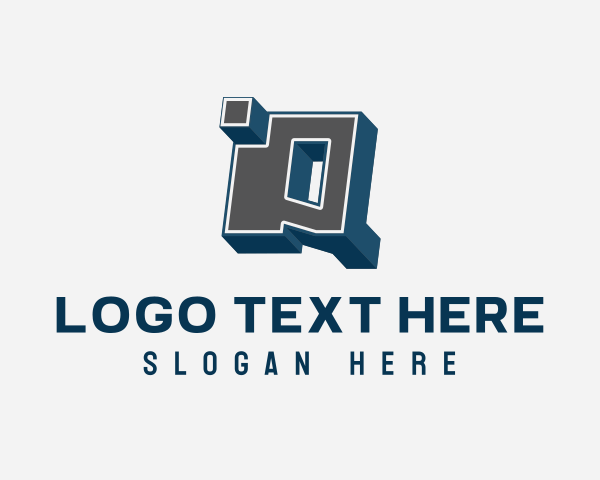 Blocky logo example 2