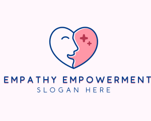 Medical Heart Psychology logo design