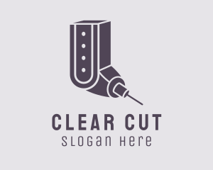 Industrial CNC Drill  logo design