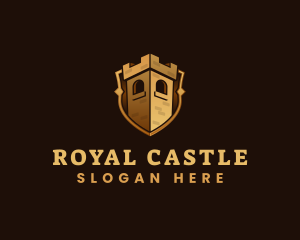 Castle Tower Shield logo design