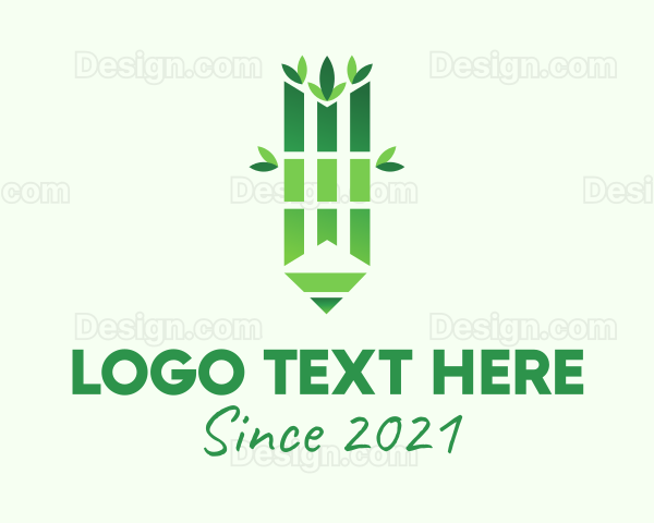 Organic Bamboo Pencil Logo