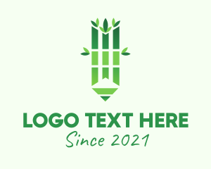 Organic Bamboo Pencil logo