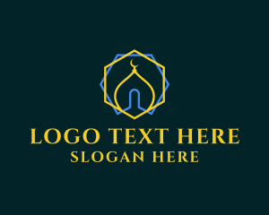 Minimalist Arabic Mosque  logo