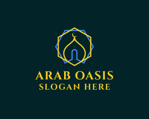Minimalist Arabic Mosque  logo