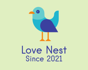 Multicolor Love Bird  logo design