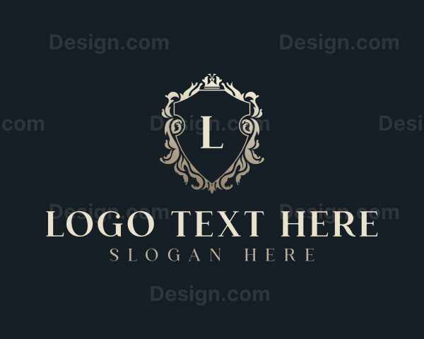 Regal Wedding Crest Logo