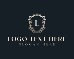 Regal Wedding Crest Logo