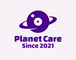 Planet Eye Orbit logo design