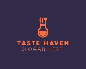 Gastronomy Food Flask logo design