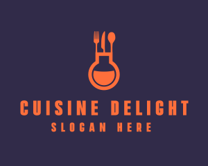 Gastronomy Food Flask logo design