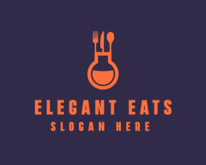 Gastronomy Food Flask logo design