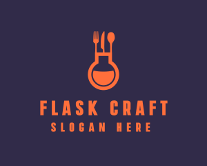 Gastronomy Food Flask logo design