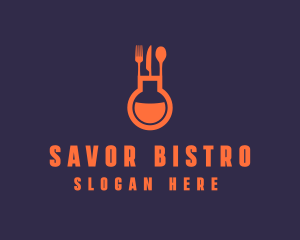 Gastronomy Food Flask logo design