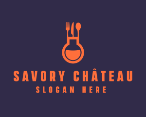 Gastronomy Food Flask logo design