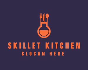 Gastronomy Food Flask logo design