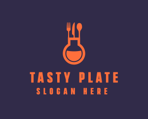 Gastronomy Food Flask logo design