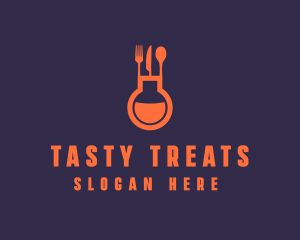 Gastronomy Food Flask logo design