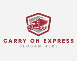 Truck Express Courier logo design