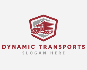 Truck Express Courier logo design