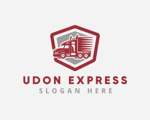 Truck Express Courier logo design