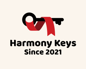 Security Key Ribbon  logo design