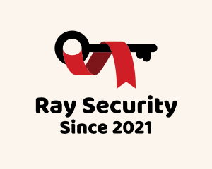 Security Key Ribbon  logo design