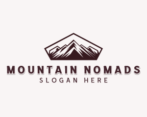 Hiking Mountain Adventure logo design