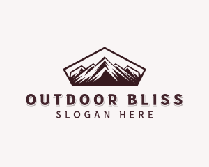 Hiking Mountain Adventure logo design