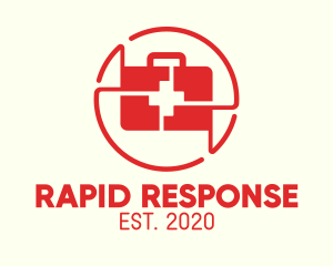 Red Medical Emergency Kit logo