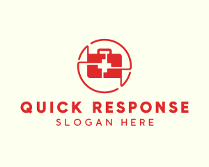 Red Medical Emergency Kit logo