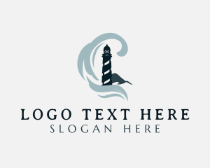 Seaside Lighthouse Tower logo