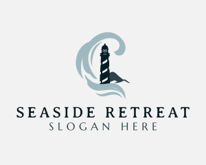 Seaside Lighthouse Tower logo