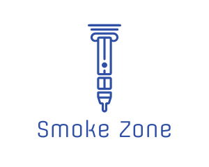 Blue Pillar Vape logo design