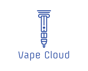 Blue Pillar Vape logo design