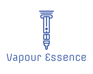 Blue Pillar Vape logo design