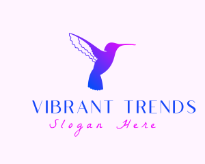 Hummingbird Gradient Silhouette logo