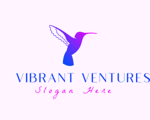 Hummingbird Gradient Silhouette logo