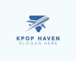 Plane Delivery Logistics logo design